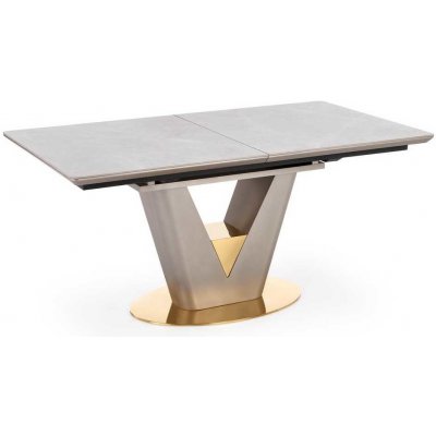 Halmar Jídelní stůl Beckett šedá / zlatá – Sleviste.cz
