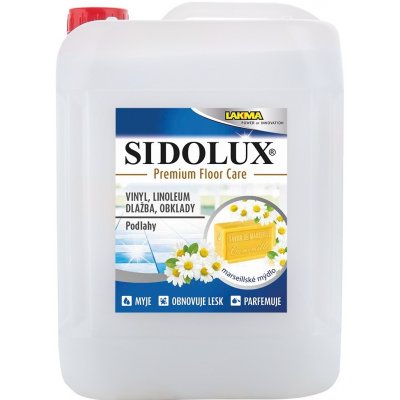 SIDOLUX Premium Floor Care na mytí podlah VINYL, LINOLEUM, DLAŽBA Marseillské mýdlo 5 l – Zboží Mobilmania