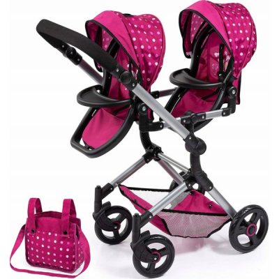 Bayer hluboký Design 26267AA Twin Doll's Pram – Zboží Mobilmania