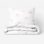 Goldea bavlna povlečení růžové mašličky 140x200 70x90 – Zboží Mobilmania
