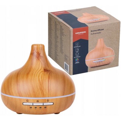 Grundig Aroma difuzér elektrický dřevěný s LED osvětlením ED 255998 300 ml – Hledejceny.cz