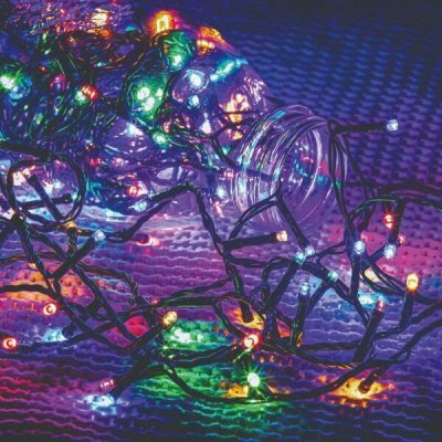 Dekortrend Basic: Venkovní světelný řetěz s časovačem, 80 LED, barevný – Hledejceny.cz