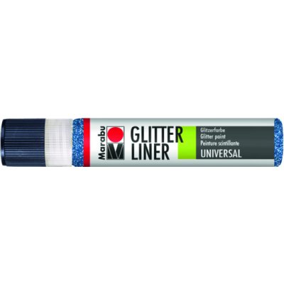 Marabu Glitter liner 25 ml modrá safír 594 – Zboží Dáma