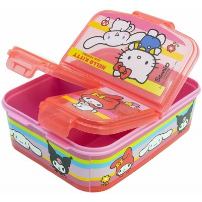 Stor Multibox na svačinu Hello Kitty a přátelé se třemi přihrádkami – Hledejceny.cz
