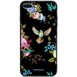 Pouzdro Mobiwear Glossy Apple iPhone 8 Plus - G041G - Ptáček a květy