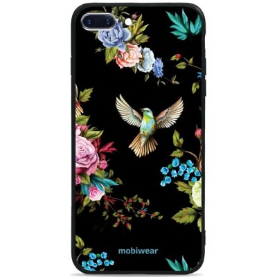 Pouzdro Mobiwear Glossy Apple iPhone 8 Plus - G041G - Ptáček a květy