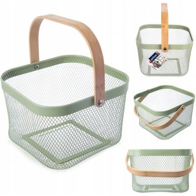 ORION Košík kov/bambus GREENISH 27 × 24,5 × 16,5 cm – Hledejceny.cz
