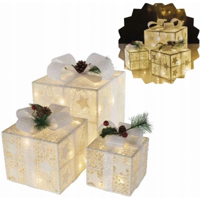 EMOS lED dárky s ozdobou 3 velikosti vnitřní teplá bílá DCFC27 – Hledejceny.cz