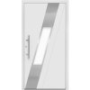 Domovní číslo Splendoor Hliníkové vchodové dveře Moderno M540/B, bílé, 110 L