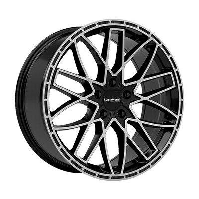 SUPER METAL VANE 8x20 5x120 ET55 gloss black polished | Zboží Auto
