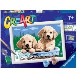 RAVENSBURGER CreArt Malování podle čísel Spící pes a kočka – Hledejceny.cz