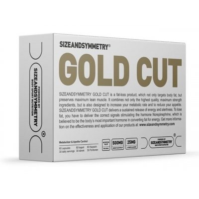 SizeAndSymmetry Gold Cut 60 kapslí – Hledejceny.cz