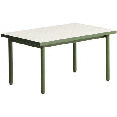 Kave Home Bílo-zelený zahradní odkládací stolek Maurina 50 x 80 cm – Hledejceny.cz