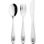 Orion Dětské nerezové příbory SOVA 3 ks – Zboží Dáma