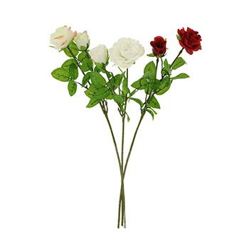 Autronic Umělá květina, 1-hlavá růže.