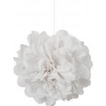 Unique Dekorační závěsný pom pom bílý 40cm – Zboží Dáma