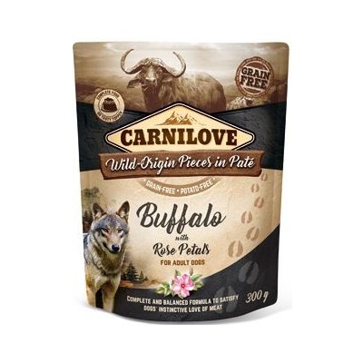 Carnilove Dog Pouch Paté Buffalo & Rose Petals 12 x 300 g – Hledejceny.cz