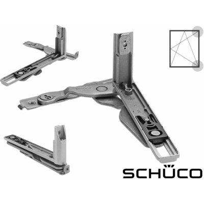 Schüco Skrytý spodní pant AvanTec do 130 kg Pravé křídlo 275008 – Hledejceny.cz