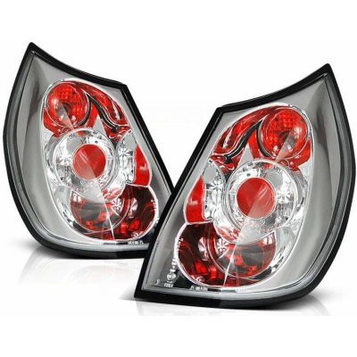 Zadní světla, lampy Renault Scenic , 2003-2005, čiré, chrom – Hledejceny.cz
