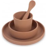 Jollein silikonový jídelní set Caramel 4 ks – Zboží Mobilmania