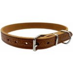 BAFPET Kožený obojek zdobený žaludovým listem Grazl – Zboží Dáma