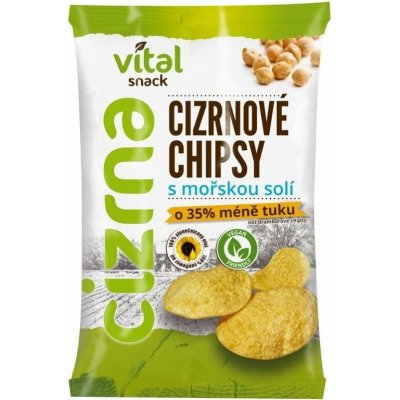 Vital Snack BIO Cizrnové chipsy s mořskou solí 65 g – Zboží Dáma