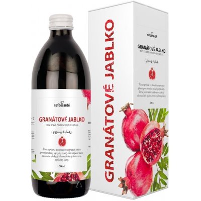 Nefdesante GRANÁTOVÉ JABLKO 100% šťáva z granátového jablka s přídavkem vitamínu C 500 ml