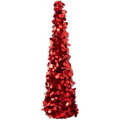 Červený lesklý vánoční stromek Sparkling M – 19*19*84 cm - J-Line by Jolipa – Hledejceny.cz