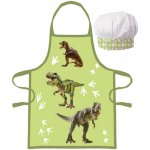 BrandMac Dětská zástěra s kuchařskou čepicí Dinosauři – Zboží Dáma