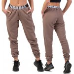 Nebbia tepláky Iconic s elastickým pasem NEBBIA 408 hnedá – Zboží Mobilmania