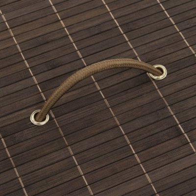 vidaXL Bambusový kulatý tmavě hnědý – Zboží Dáma