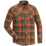 Pinewood košile dřevorubecká Lumbo flannel kostkovaná oranžovo/zelená – Zboží Dáma