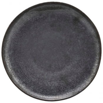 House Doctor Dezertní talíř PION 21,5 cm černo hnědý