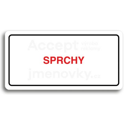 ACCEPT Piktogram SPRCHY - bílá tabulka - barevný tisk – Hledejceny.cz