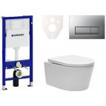 Závěsný WC set Geberit do lehkých stěn / předstěnová montáž + WC SAT Brevis SIKOGES6W8 – Zboží Mobilmania