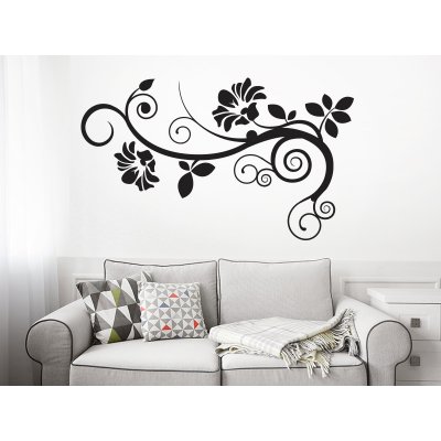 Nalepte.cz samolepka na zeď Popínavá květina, rozměry 30 x 18 cm – Zbozi.Blesk.cz