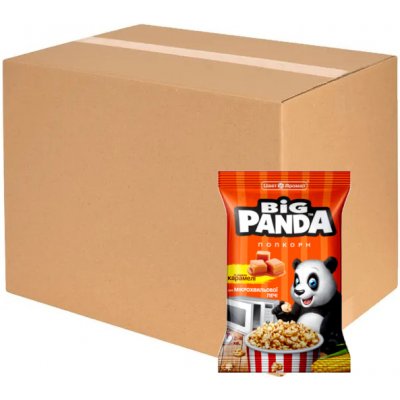 Big Panda popcorn do mikrovlnky Karamelový 15 x 100 g – Zboží Dáma
