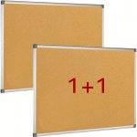 B2B Partner Korková nástěnka, 1200 x 900 mm, 1+1 ZDARMA – Hledejceny.cz