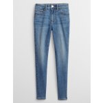 GAP Dětské džíny high rise jeggings Modrá – Zboží Dáma