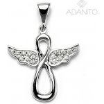 Adanito ZSZ100 Zlatý briliantový přívěsek anděl z bílého zlata – Zboží Dáma