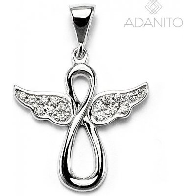 Adanito ZSZ100 Zlatý briliantový přívěsek anděl z bílého zlata – Zboží Dáma