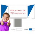 Consulta Triptych třídílná keramická magnetická tabule 400/ 200 x 120 cm – Zboží Dáma