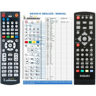 Dálkový ovladač General Evolveo DT-4050HD, DVB-T DELTA DUAL HD – Zboží Mobilmania