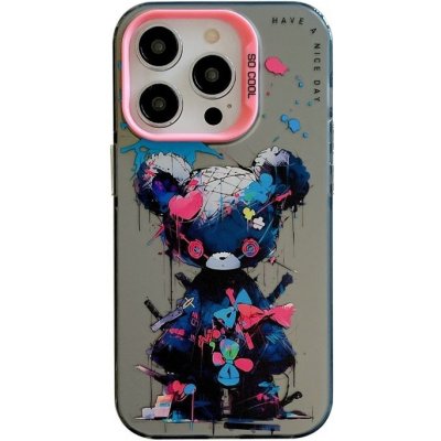Oil Painting case Dotrhaný Medvídek – Apple iPhone 15 Pro – Zboží Mobilmania