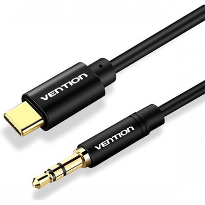 Vention BGABG Type-C (USB-C) to 3.5mm Male Spring Audio, 1,5m, černý – Zboží Mobilmania