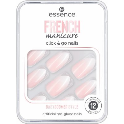 Essence French Manicure Click & Go Nails umělé nehty 02 Babyboomer Style 12 ks – Zboží Dáma