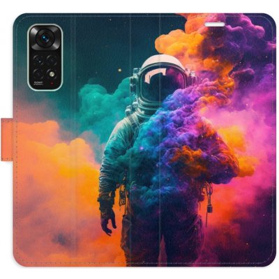 Pouzdro iSaprio Flip s kapsičkami na karty - Astronaut in Colours 02 Xiaomi Redmi Note 11 / Note 11S