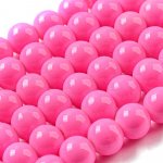 Skleněné korálky - růžové - ∅ 8 mm - 10 ks – Hledejceny.cz