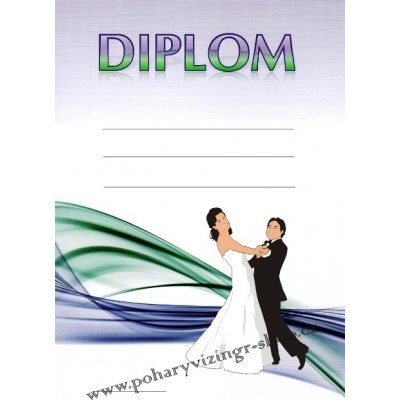 VIZINGR Tanec diplom A4 č.6 Tanec č.6 BEZ TEXTU – Hledejceny.cz