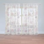 Sablio Záclony Fialové květy: 2ks 150x250cm – Hledejceny.cz